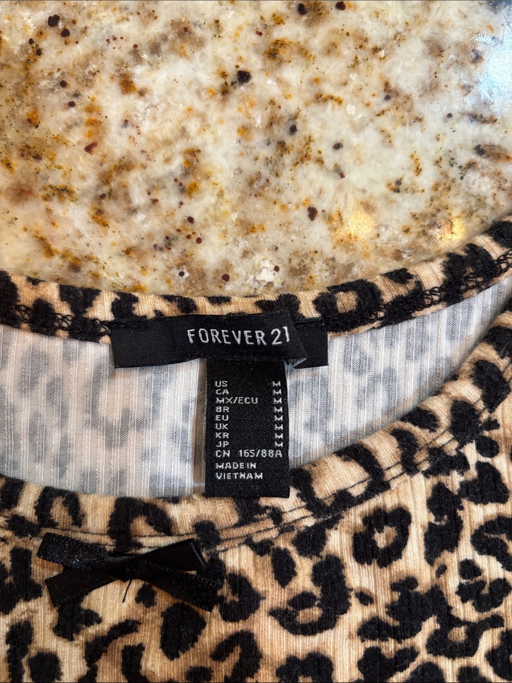 Forever 21 Leopard Print Ribbed Cami - Brown/Black - Picture 3 of 3